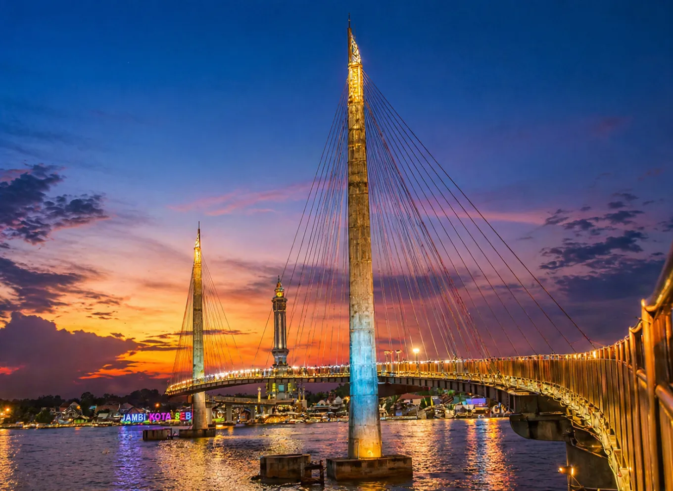 Gentala Arasy Bridge Jambi: The Iconic Landmark Over Batanghari River